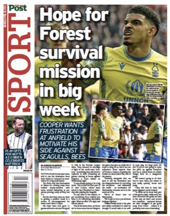 Nottingham Post Backpage