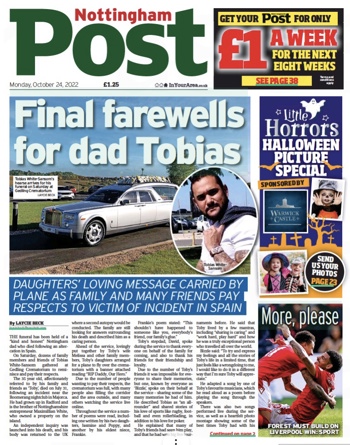 Nottingham Post Frontpage