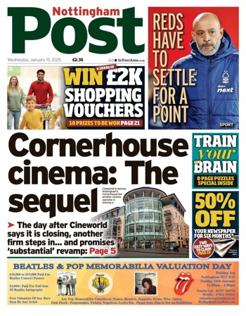 Nottingham Post Frontpage