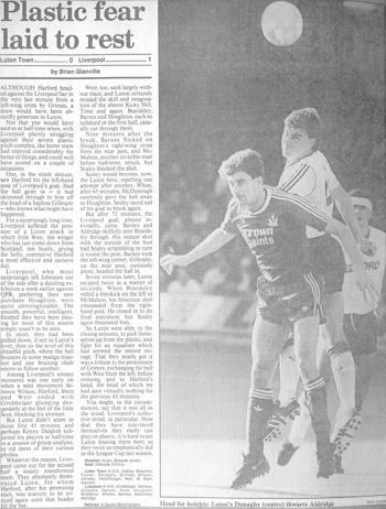 Plastic Fear Laid To Rest