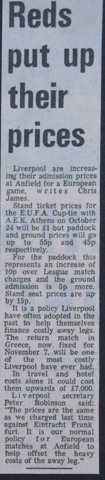 Reds Put Up Their Prices