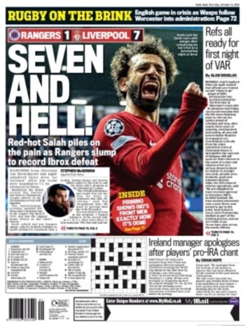 Scottish Daily Mail Backpage