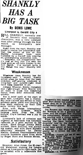 Shankly has a big task