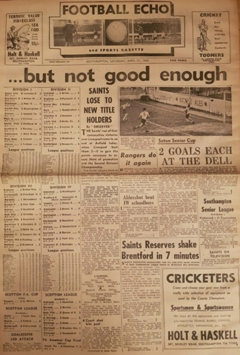 Southampton Gazette Frontpage