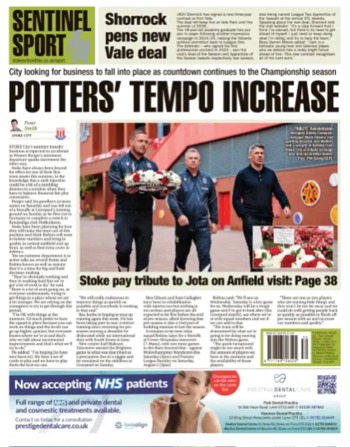 Stoke Sentinel Backpage