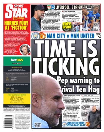 Sunday Daily Star Frontpage