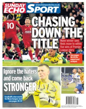 Sunday Echo Backpage