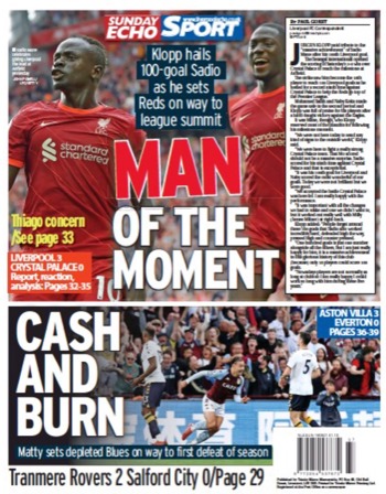 Sunday Echo Backpage