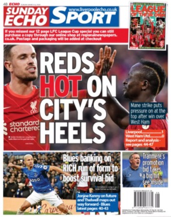 Sunday Echo Backpage