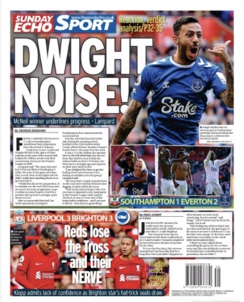 Sunday Echo Backpage
