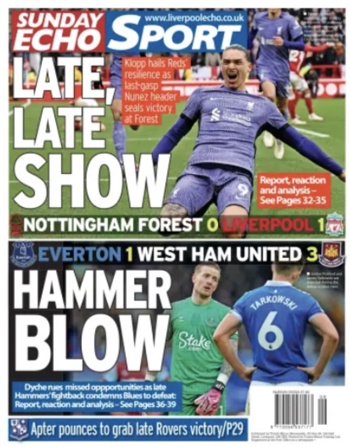Sunday Echo Backpage