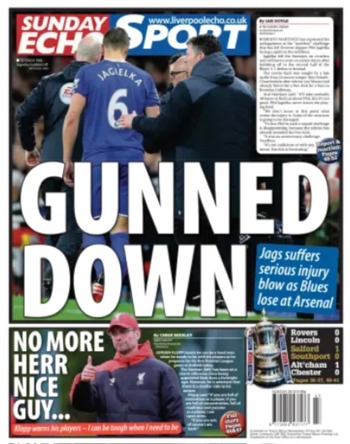 Sunday Echo Backpage (Before match)