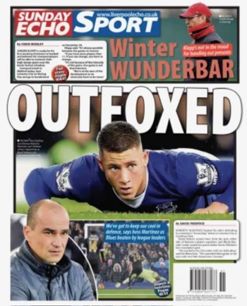 Sunday Echo Backpage (Before match)