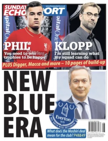 Sunday Echo Backpage (Before match)