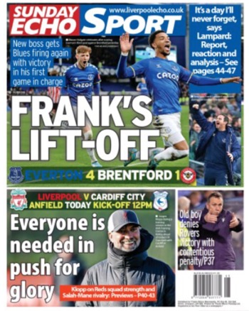 Sunday Echo Backpage (Before match)