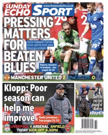 Sunday Echo Backpage (Before match)