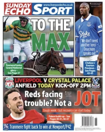 Sunday Echo Backpage (Before match)