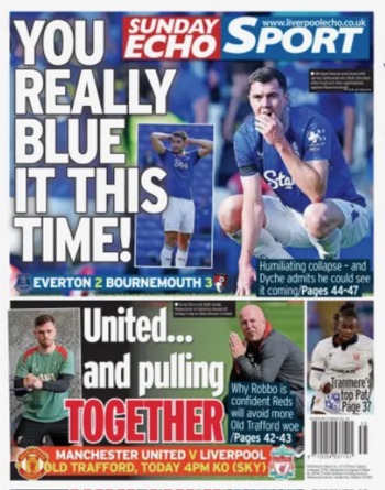 Sunday Echo Backpage (Before match)