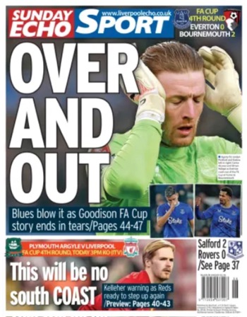 Sunday Echo Backpage (Before match)
