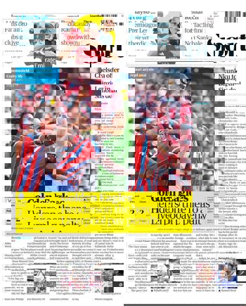 Sunday Echo Backpage (Before match)