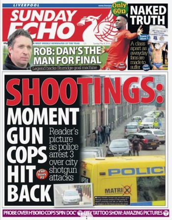 Sunday Echo Frontpage