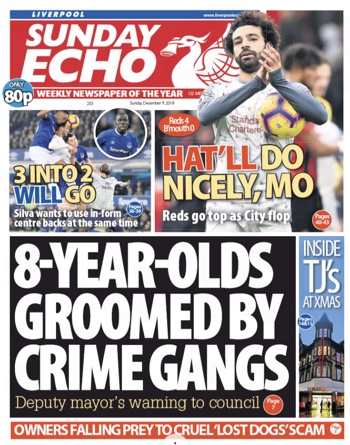 Sunday Echo frontpage