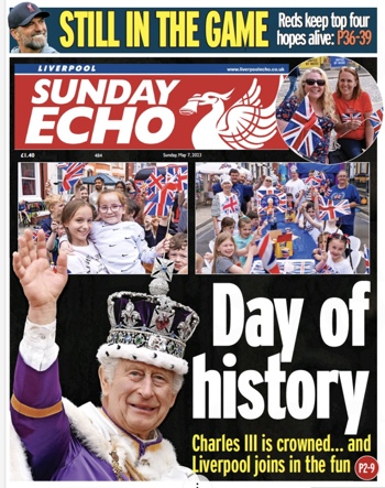 Sunday Echo Frontpage