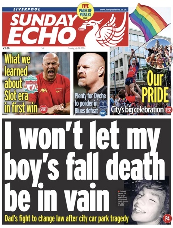 Saturday Echo Frontpage