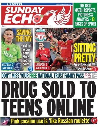 Sunday Echo Frontpage