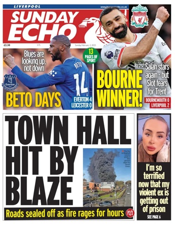 Sunday Echo Frontpage