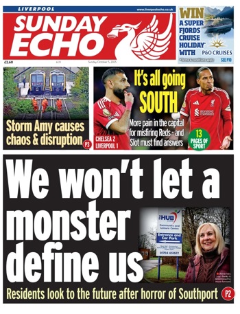 Sunday Echo Frontpage