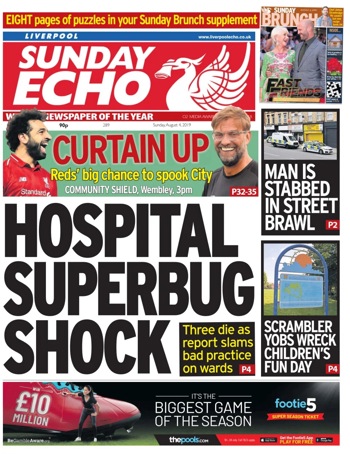 Sunday Echo Frontpage (Before match)