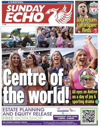 Sunday Echo Frontpage (Before match)
