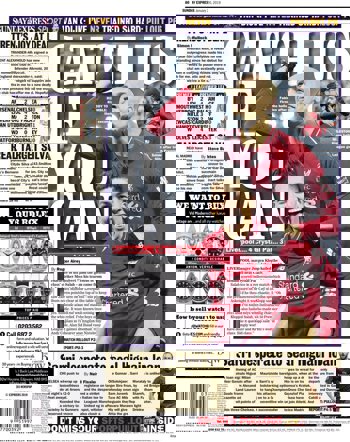 Sunday Express Back Page