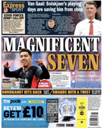 Sunday Express Backpage