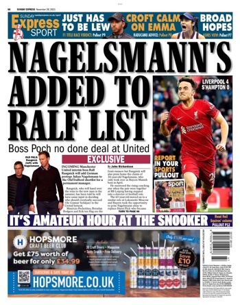 Sunday Express Backpage