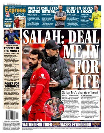 Sunday Express Backpage