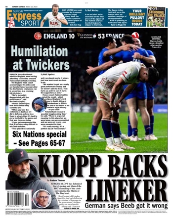 Sunday Express Backpage
