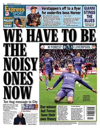 Sunday Express Backpage
