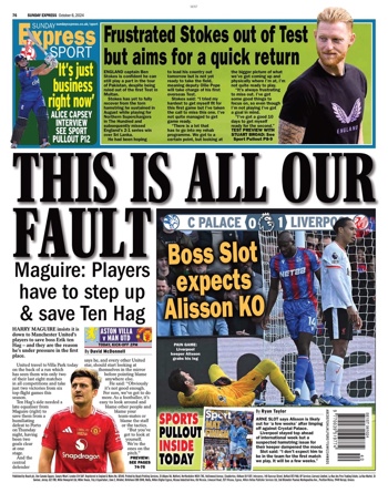 Sunday Express Backpage