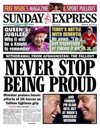 Sunday Express Frontpage