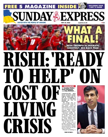 Sunday Express Frontpage