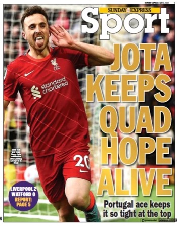 Sunday Express Sport Cover