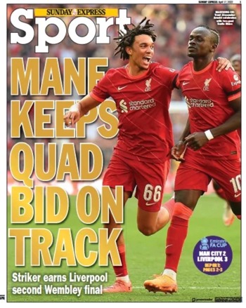 Sunday Express Sport Cover