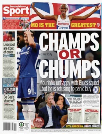 Sunday Mirror Backpage