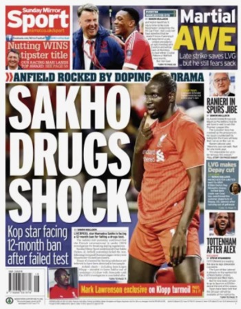 Sunday Mirror Backpage