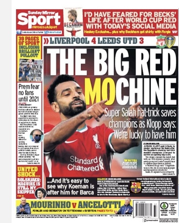 Sunday Mirror Backpage
