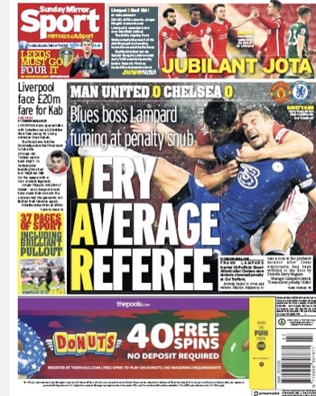 Sunday Mirror Backpage