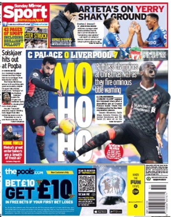 Sunday Mirror Backpage