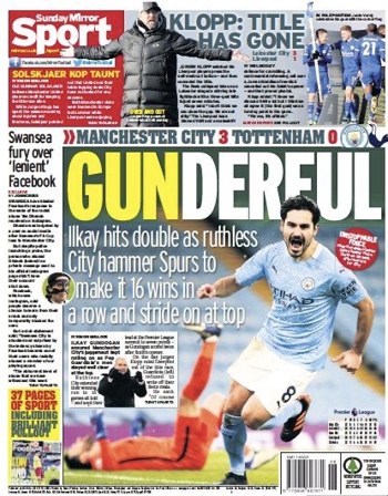 Sunday Mirror Backpage